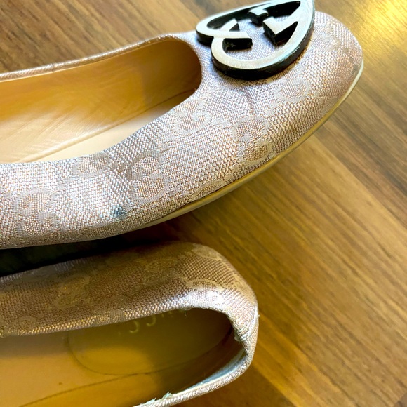 Gucci baby pink monogram flats size 38 - Picture 6 of 7